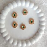 Oval shape green AD stone (pack of 3)