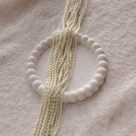 4 mm Oval shape pearls (12 lines)