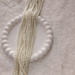 5 mm round shape pearls ( 12 lines)