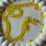 6 mm lemon yellow 💛 glass crystal