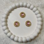 Baby pink AD stone for managlsutra (pack of 3)