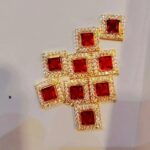 Maroon Ad stone Square (Single)