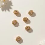 Oval white ad stone (Single)
