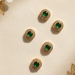 Round shape green ad stone (Single)
