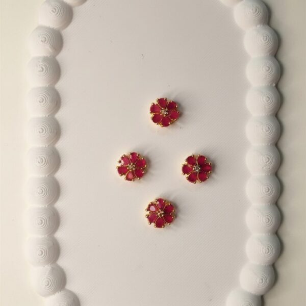 Flower red ad stone (single )