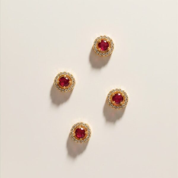 Red round shape ad astone (single)