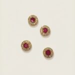 Red round shape ad stone (Single)