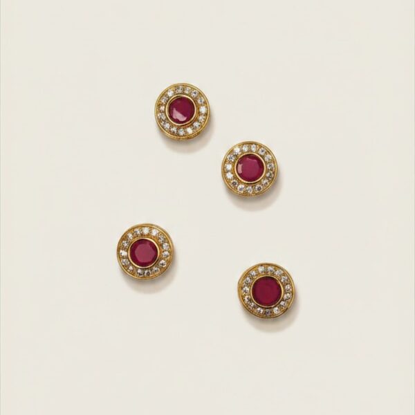 Red round shape ad stone (Single)