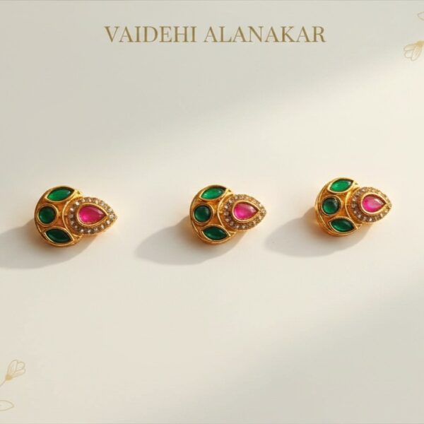 Green chandra with red drop pack 6