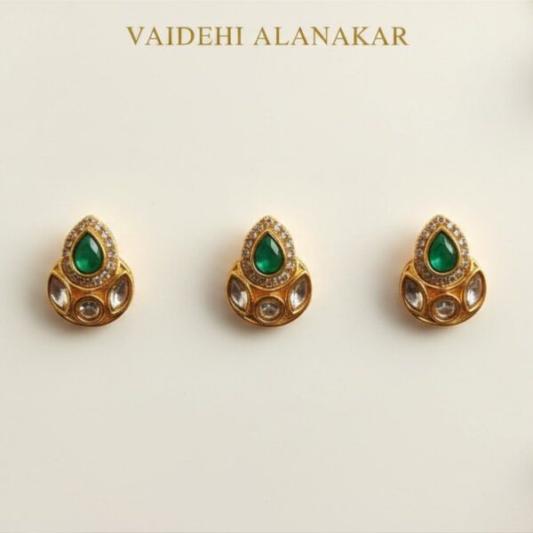 white chandra with green drop pack of 6