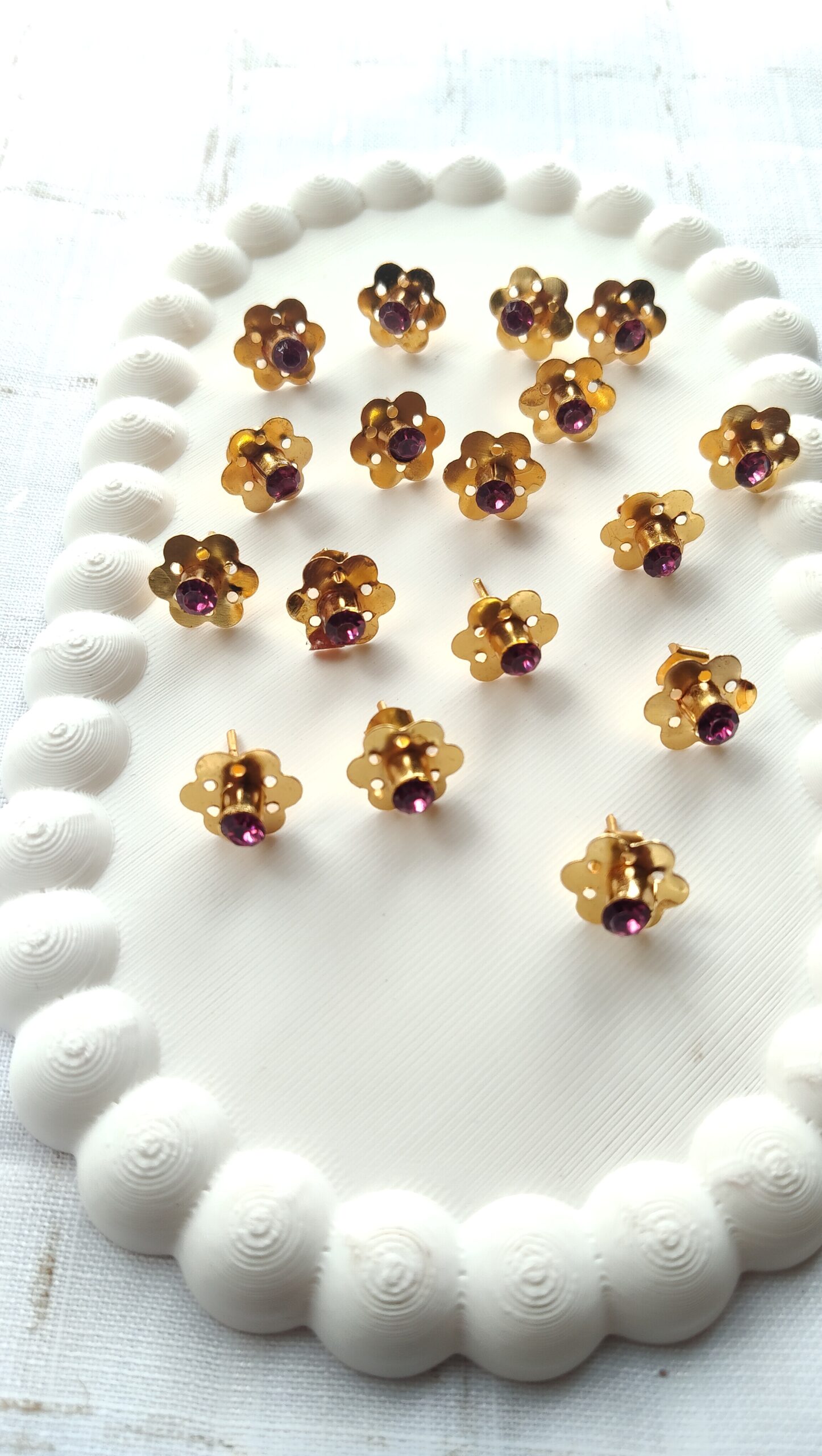 Ready pink earing stud pack 3 - Image 1
