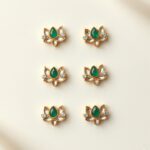 Green white lotus pack of 12