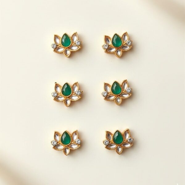 Green white lotus pack of 12