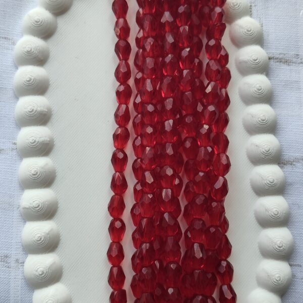 6 mm red crystal (6 line)