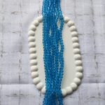 6 mm sky-blue crystal (single line)