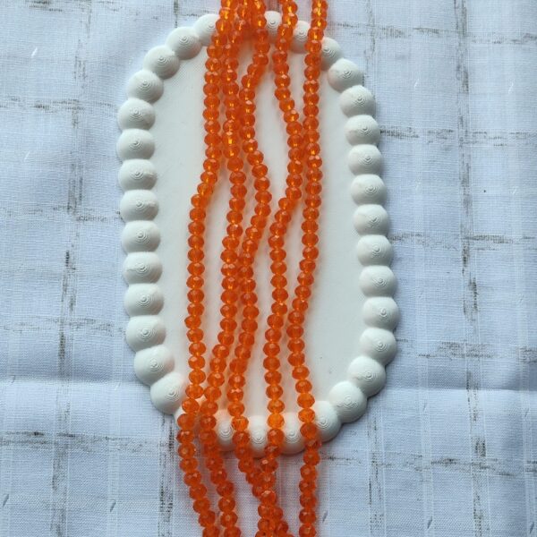 6 mm orange crystal (single line)