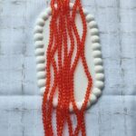 6 mm dark orange crystal (single line)