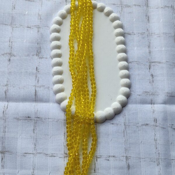 6 mm yellow crystal (single line)