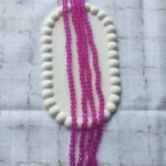 6 mm pink Cystal (single line)