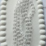 6 mm white drop crystal (single line)