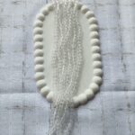 6 mm white crystal (single line )