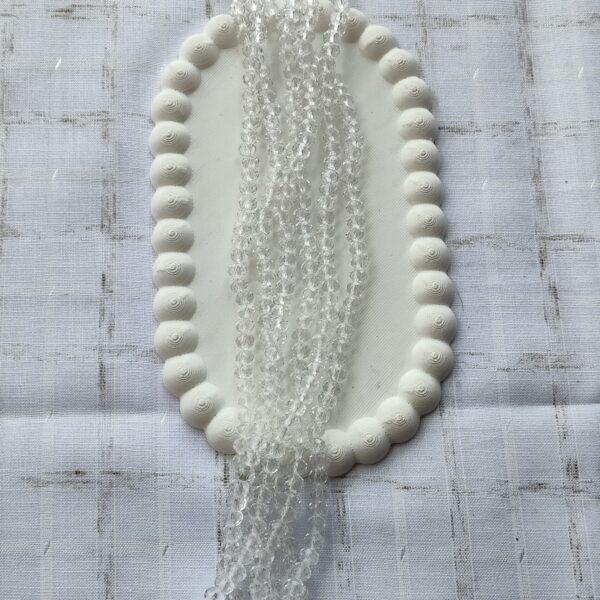 6 mm white crystal (single line )